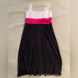 City Triangles Pink and Black Formal Dress